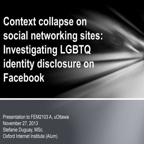 Context Collapse on Social Networking Sites