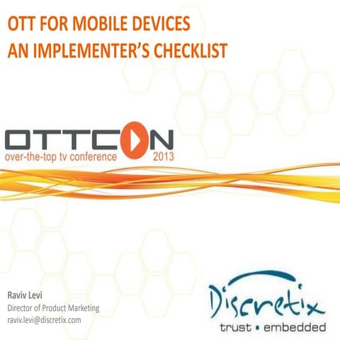 OTT for Mobile Devices