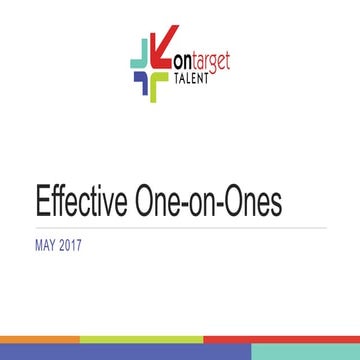 How to have effective one on ones