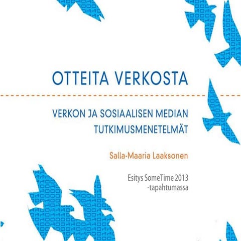 Tutkimusotteita verkosta