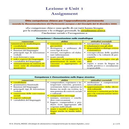 Otto competenze chiave mio