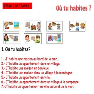 Où tu habites   chez moi