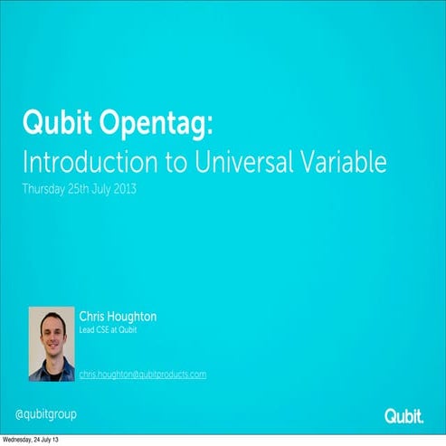 Introduction to Universal Variable — 25th July 2013