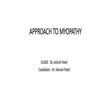 Approach to myopathy