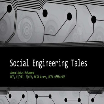 Social engineering tales 
