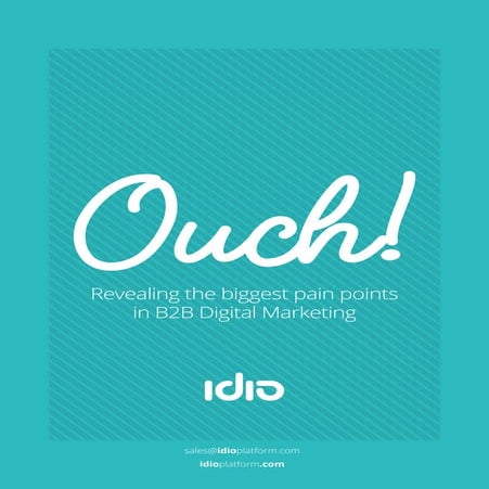 Revealing B2B Digital Marketers biggest challenges