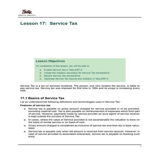17 service tax