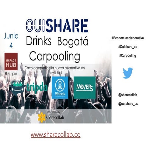 Ouishare drinks  carro compartido (carpooling): la nueva alternativa en movil...