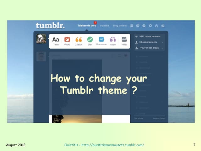 How to change Tumblr theme 