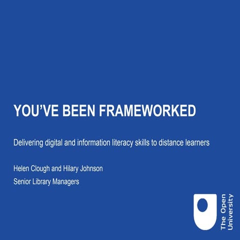 You've been frameworked