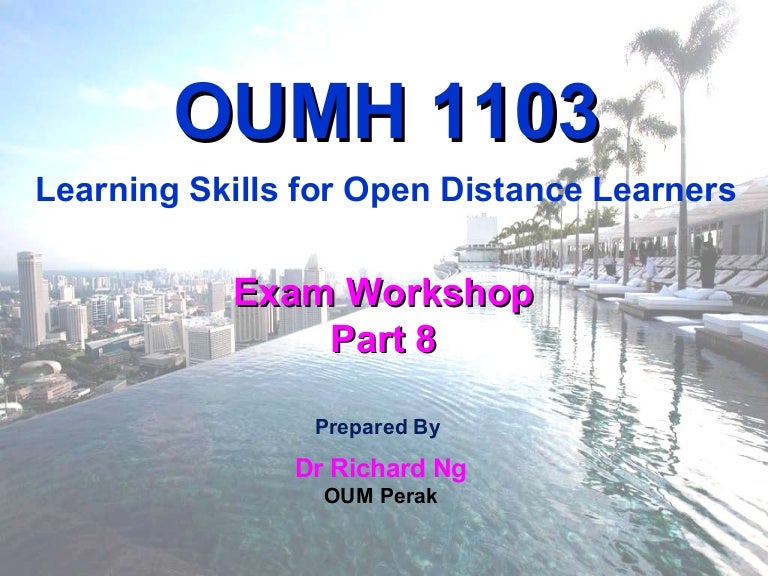 OUMH1103 Exam Focus for May 2011 - Topic 8