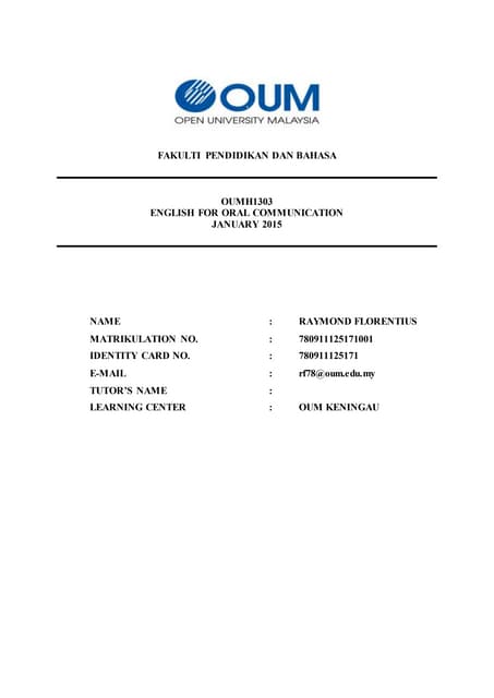 Contoh assignment english for oral communication picture