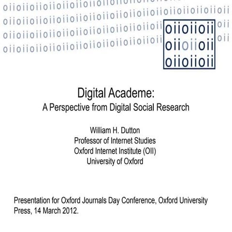 Digital Academe: Implications of Digital Research