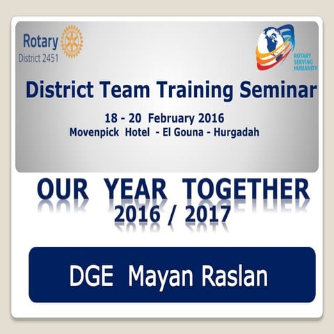 Our year together DGE Mayan Raslan