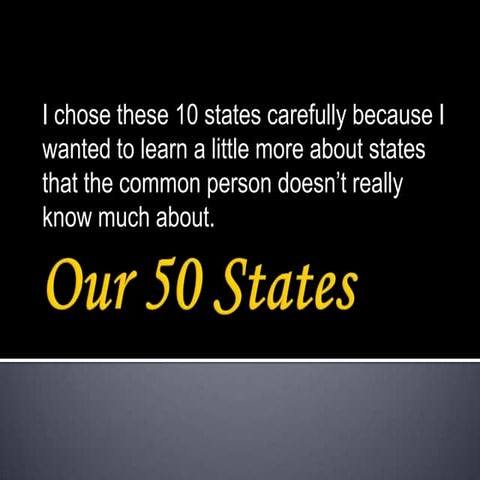Our 50 states