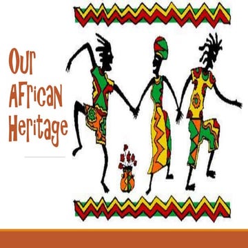 Our African Heritage in Trinidad and Tobago