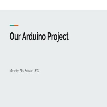 Our arduino project | PPT