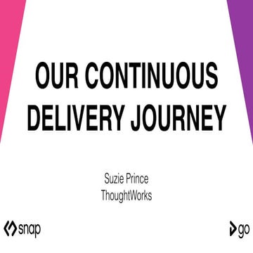 Our continuous delivery journey