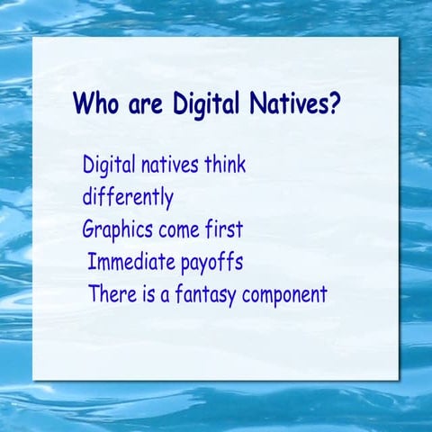 Our Digital Natives Presentation