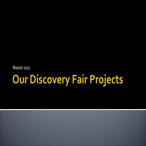 Our Discovery Fair Projects