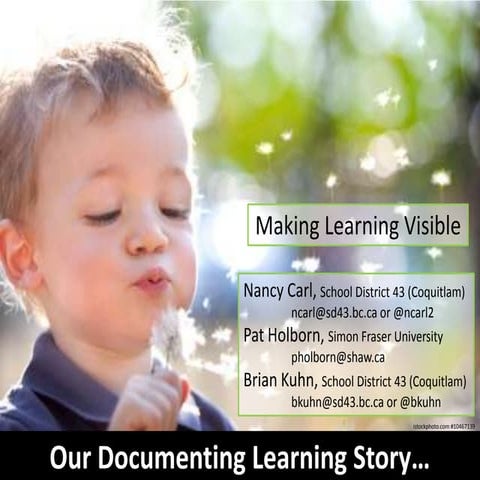 Our documenting learning story