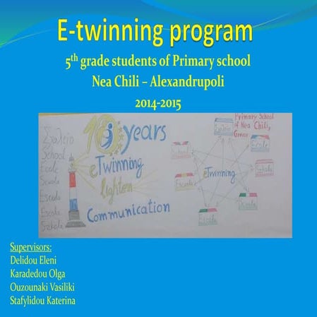 Our e twinning activities