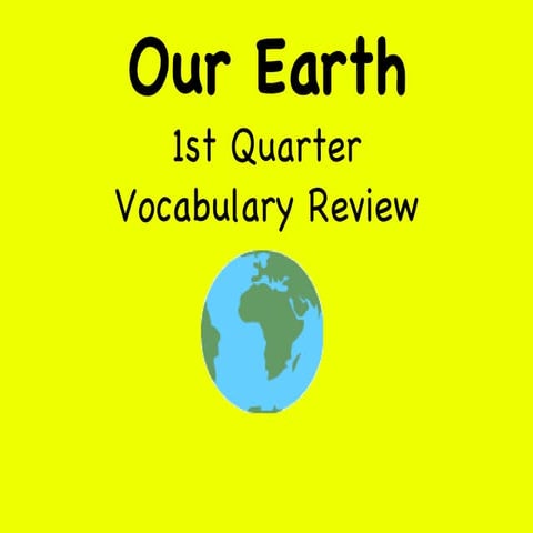 Our Earth Vocab 2008