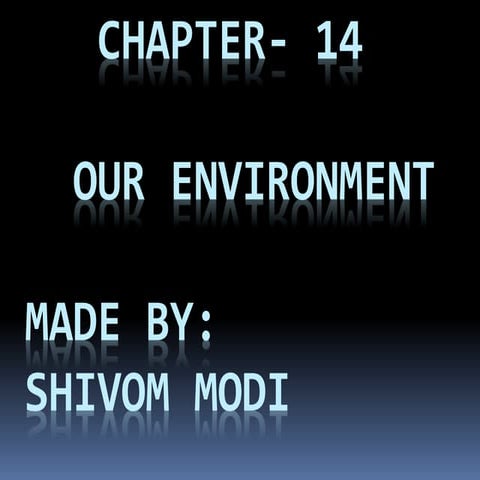 Our environment by Shivom Modi