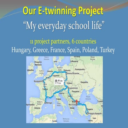 Our etwinning project   my everyday school life