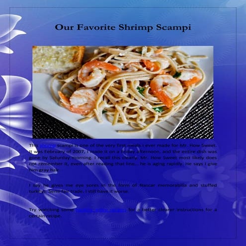 Our favourite shrimp scampi