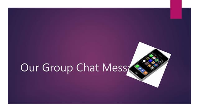 Our group chat messages