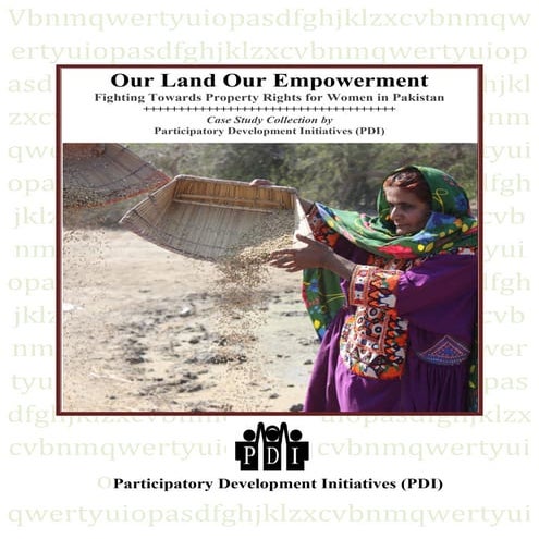 Our land our empowerment pdi case study collection