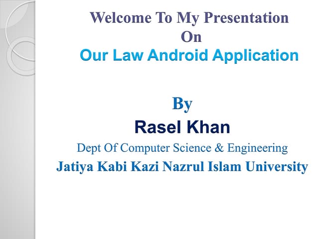 Our law android application