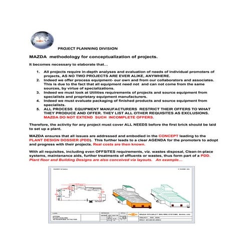 Our methodology for conceptualization of projects