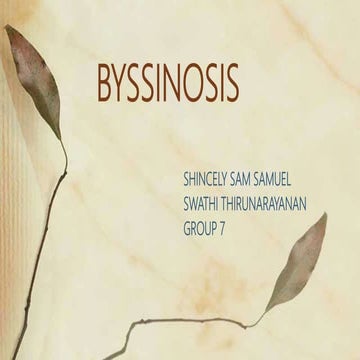 BYSSINOSIS