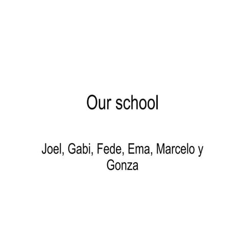 Our school and 2º 1ª 2010