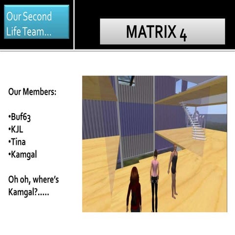 Our second life team | PPTX