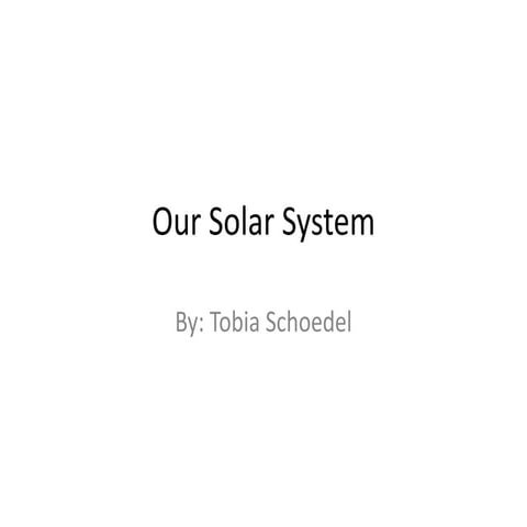 Our solar system