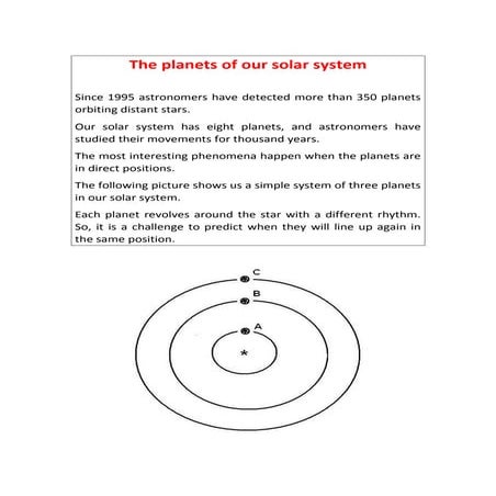 The size and distance scale of our Solar system | PPT