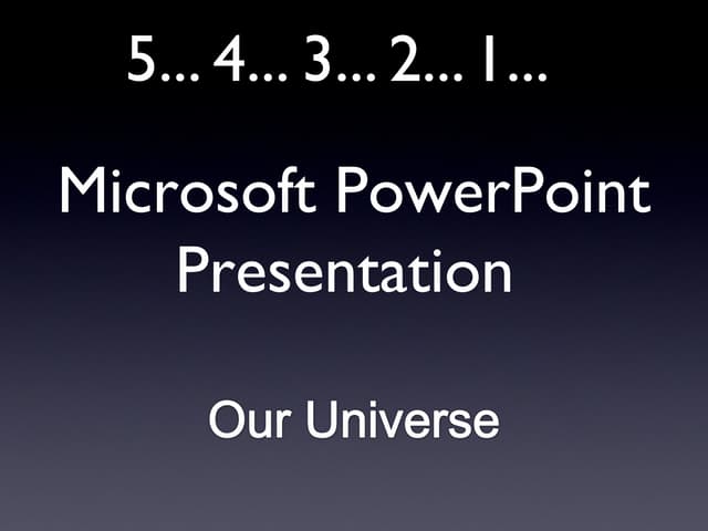 Our Universe