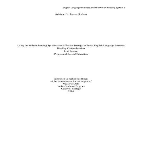 Effective Reading Strategy