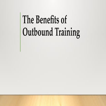 Outbound training | PPTX