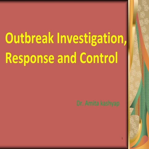 Epidemiology Lectures for UG