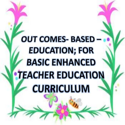 Basic Enhanced Teacher Education Curiculum