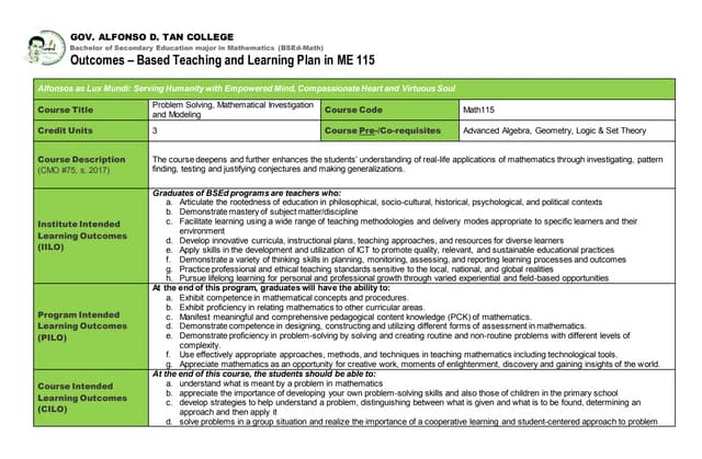 Polya's Problem-Solving Strategy | PPTX