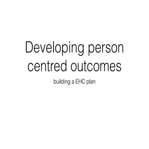 Outcomes flow 