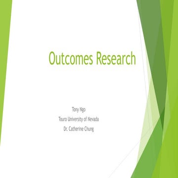 Outcomes research