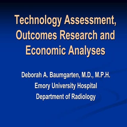 Outcomes research | PPTX