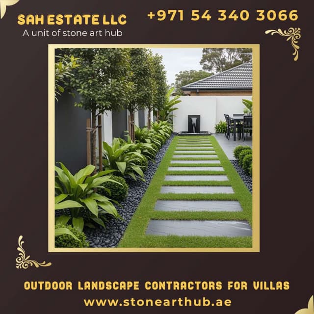 Outdoor Landscape Contractors For Villas in Dubai - ☎ +971 54 340 3066 ...