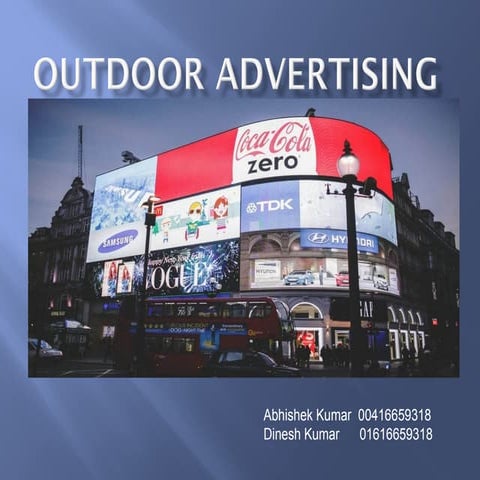 Outdoor advertising